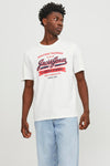 Jack & Jones Essentials Jjelogo Pamuklu Bisiklet Yaka Erkek T Shirt 12246690 EKRU