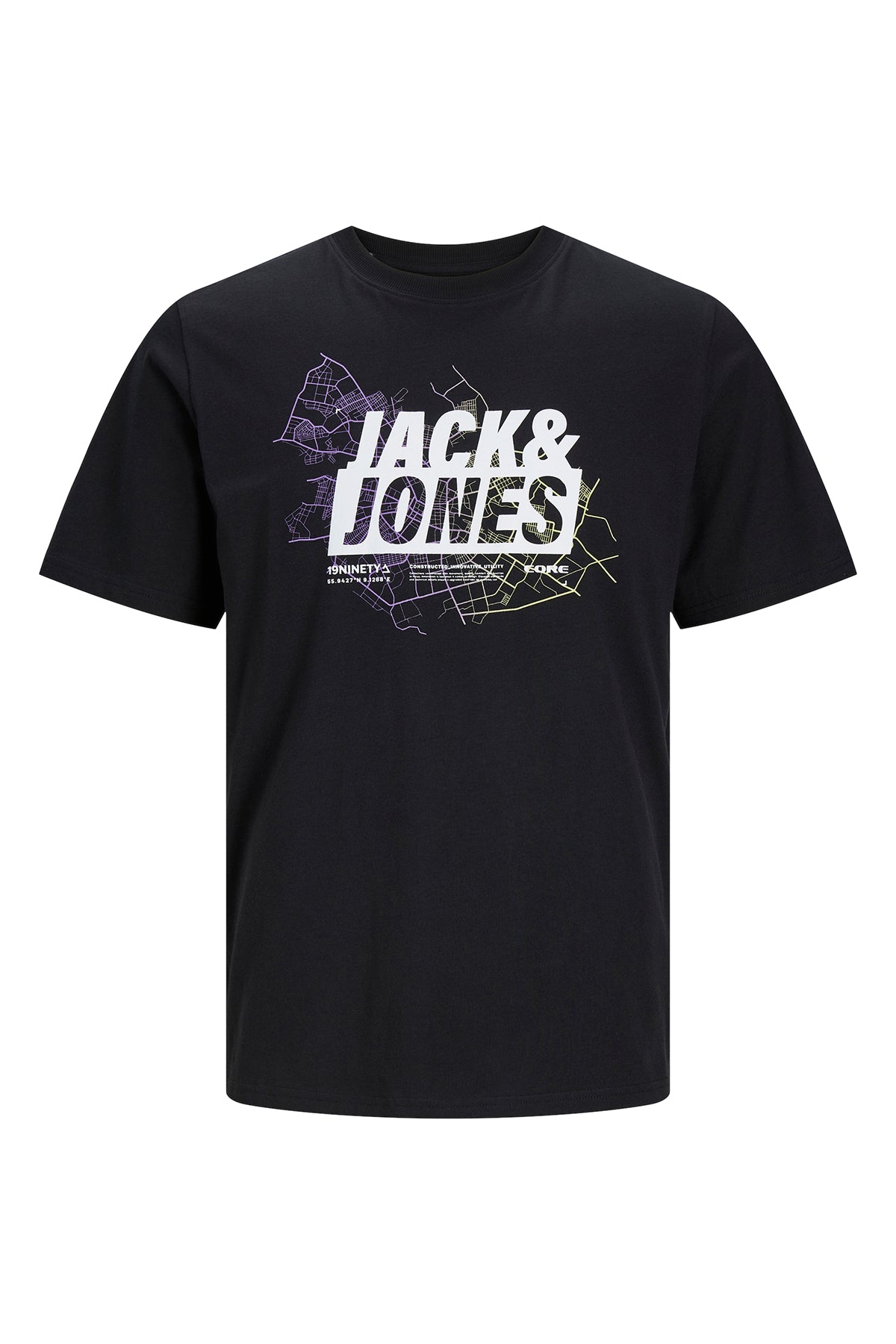 Jack & Jones Core Jcomap Pamuklu Bisiklet Yaka Erkek T Shirt 12252376 SİYAH