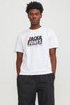 Jack & Jones Core Jcomap Pamuklu Bisiklet Yaka Erkek T Shirt 12252376 BEYAZ