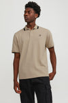 Jack & Jones Core Jcohass Regular Fit Erkek Polo Yaka T Shirt 12252395 BEJ