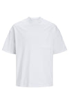 Jack & Jones Core Jcoclean Pamuklu Bisiklet Yaka Oversize Erkek T Shirt 12253478 BEYAZ