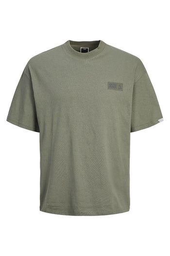 Jack & Jones Core Jcocollective Pamuklu Bisiklet Yaka Relaxed Fit Erkek T Shirt 12255604 YEŞİL