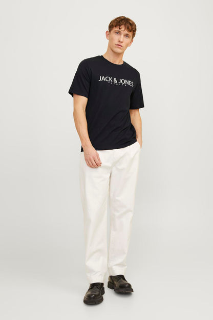 Jack & Jones Premium Jprblajack Pamuklu Bisiklet Yaka Erkek T Shirt 12256971 SİYAH