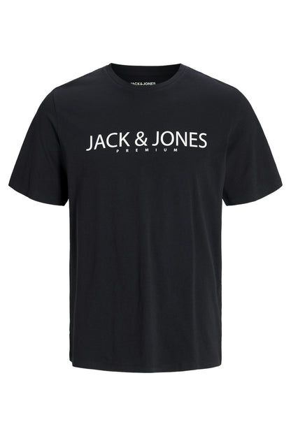 Jack & Jones Premium Jprblajack Pamuklu Bisiklet Yaka Erkek T Shirt 12256971 SİYAH