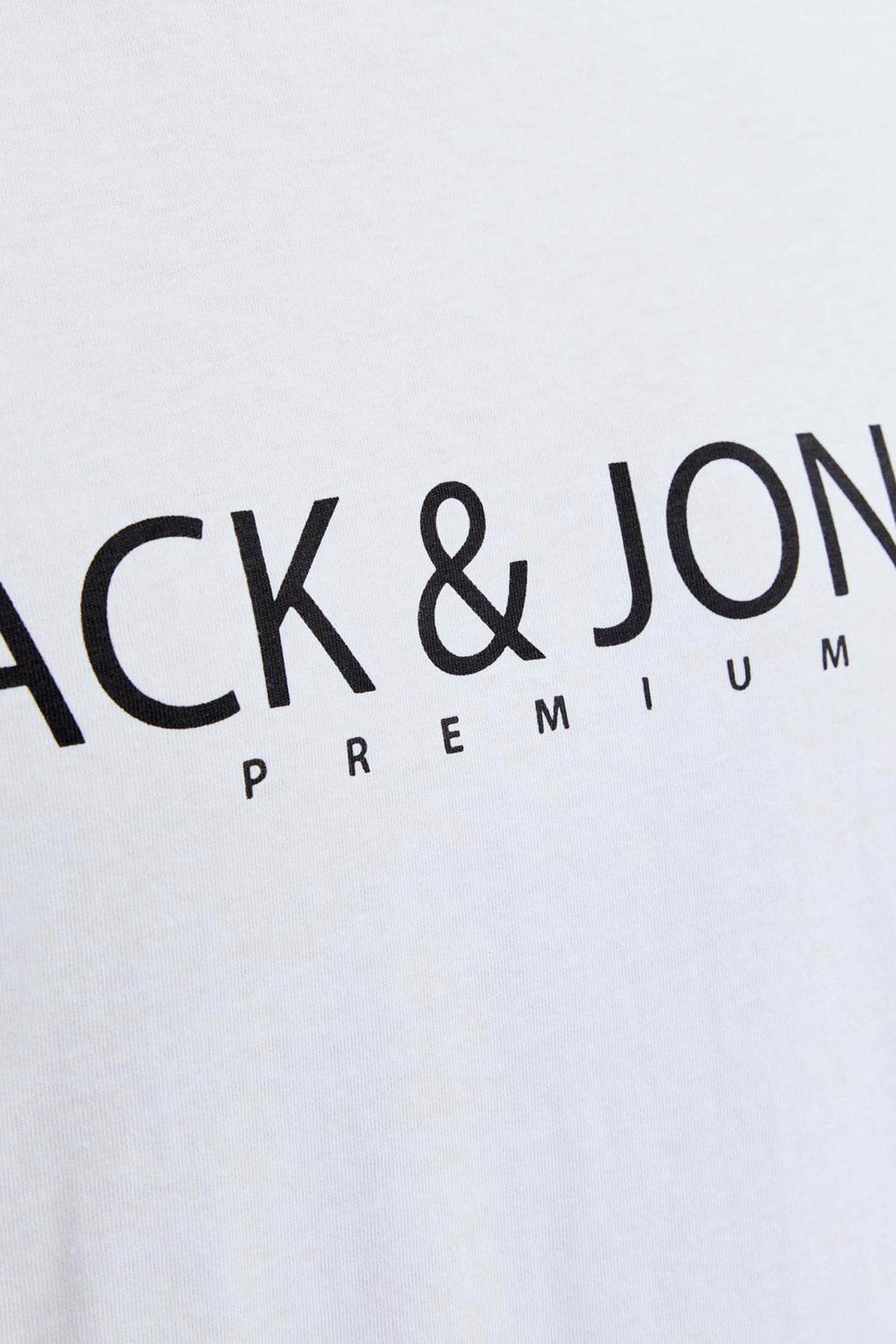 Jack & Jones Premium Jprblajack Pamuklu Bisiklet Yaka Erkek T Shirt 12256971 BEYAZ