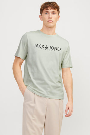 Jack & Jones Premium Jprblajack Pamuklu Bisiklet Yaka Erkek T Shirt 12256971 SU YEŞİLİ