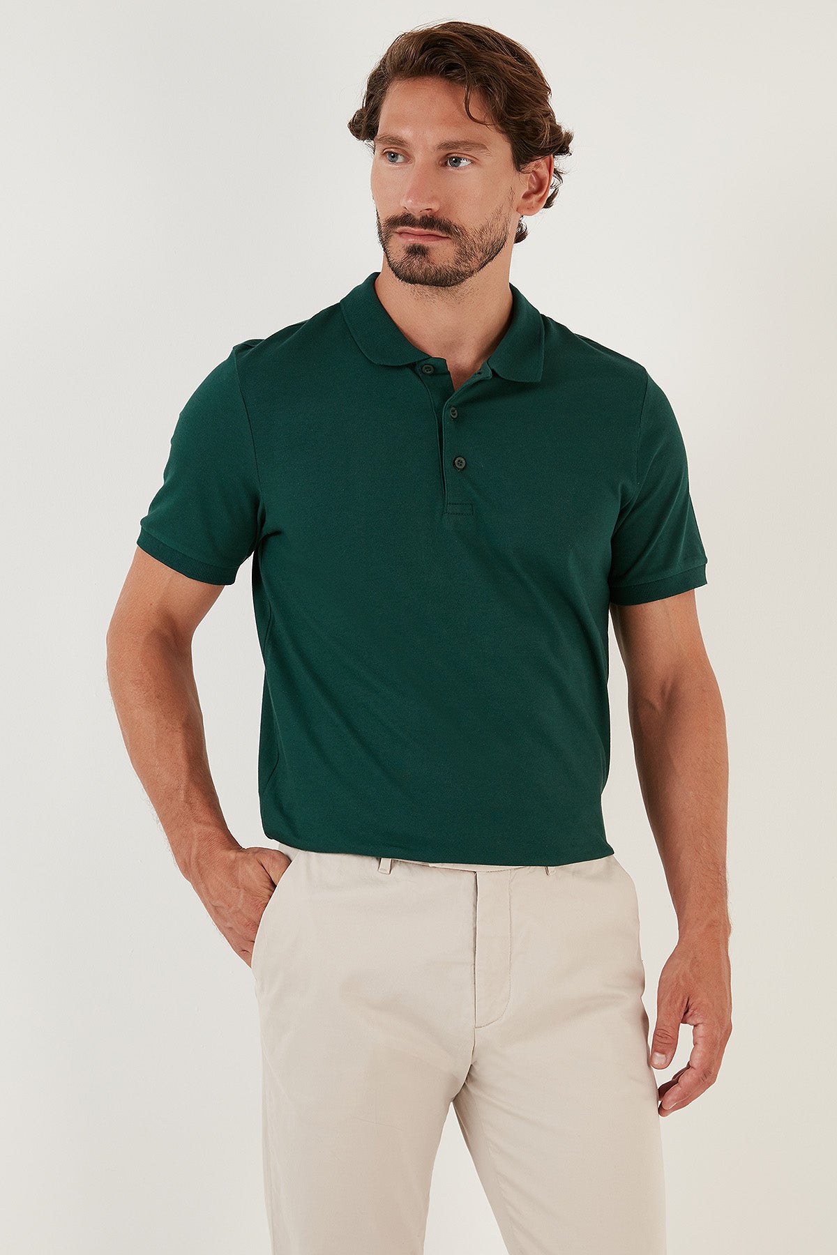 Buratti Pamuklu Regular Fit Düğmeli Erkek Polo T Shirt 4362050 NEFTİ
