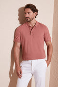 Buratti Pamuklu Regular Fit Düğmeli Erkek Polo T Shirt 4362050 KOYU PUDRA
