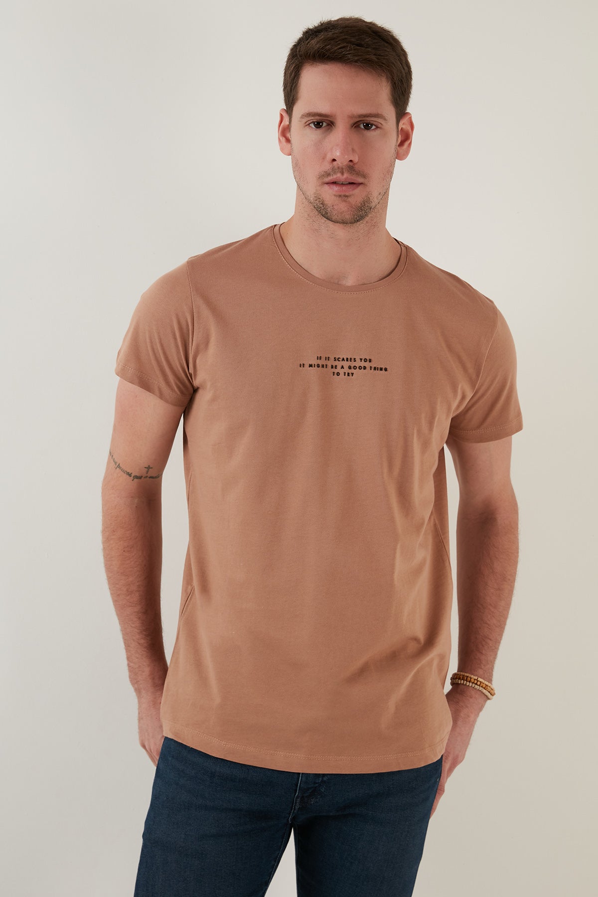 Buratti Erkek T Shirt 541IFIT BİSKÜVİ