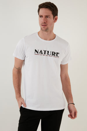 Buratti Erkek T Shirt 541NATURE BEYAZ