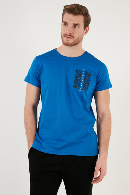 Buratti Bisiklet Yaka % 100 Pamuk Slim Fit Erkek T Shirt 541QUINT PARLIAMENT