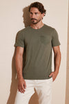 Buratti % 100 Pamuklu Slim Fit Bisiklet Yaka Cepli Erkek T Shirt 5902000 HAKİ