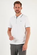 Buratti % 100 Pamuk Düğmeli Slim Fit Erkek Polo T Shirt 5902118 BEYAZ