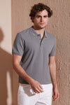 Buratti % 100 Pamuk Düğmeli Regular Fit Erkek Polo T Shirt 5902127 AÇIK HAKİ