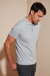 Buratti % 100 Pamuk Düğmeli Regular Fit Erkek Polo T Shirt 5902127 GRİ MELANJ