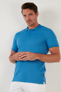 Buratti Slim Fit Pamuklu Erkek Polo T Shirt 5902137 KOYU MAVİ