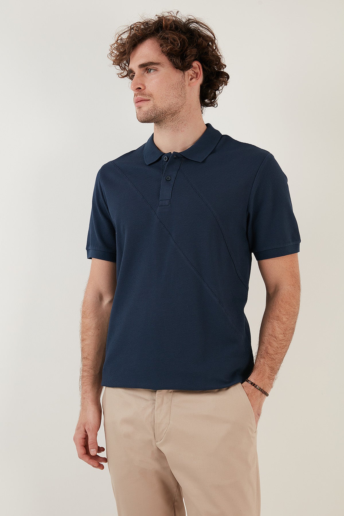 Buratti Pamuklu Regular Fit Düğmeli Erkek Polo T Shirt 5902654 İNDİGO