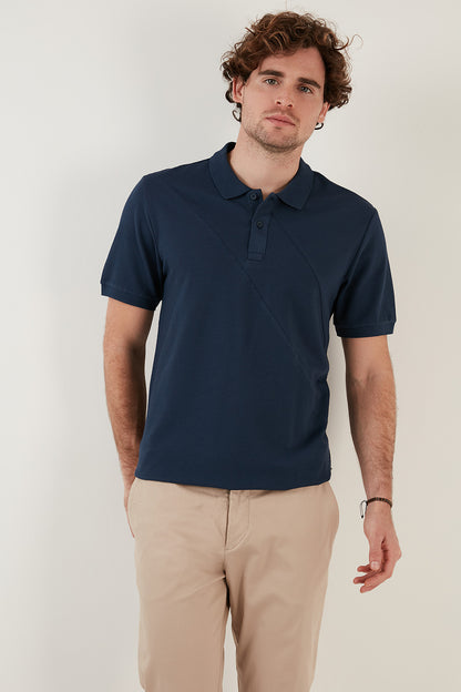 Buratti Pamuklu Regular Fit Düğmeli Erkek Polo T Shirt 5902654 İNDİGO