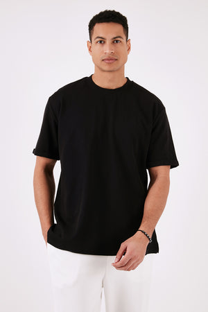 Buratti Pamuklu Bisiklet Yaka Regular Fit Basic Erkek T Shirt 5902731 SİYAH