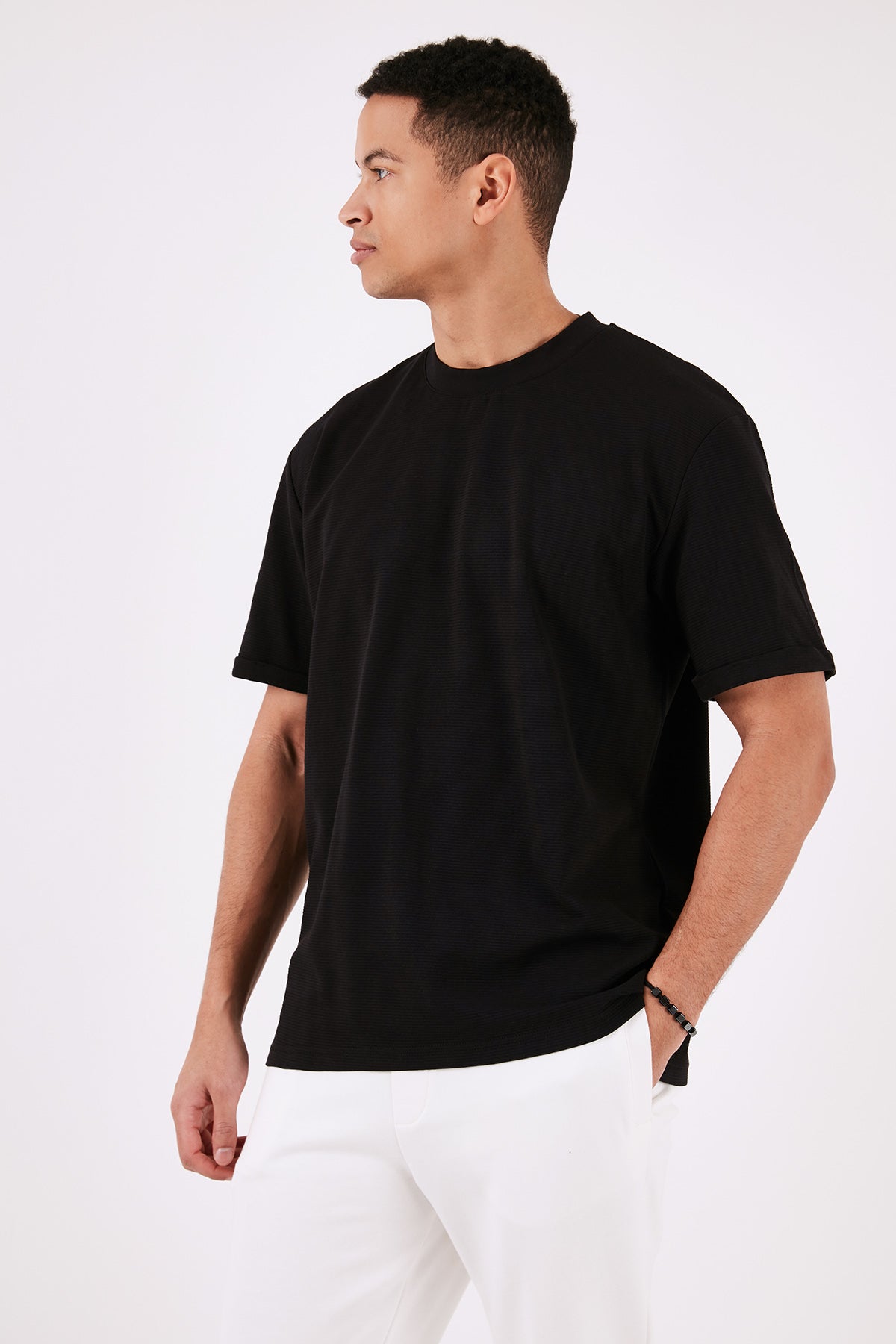 Buratti Pamuklu Bisiklet Yaka Regular Fit Basic Erkek T Shirt 5902731 SİYAH