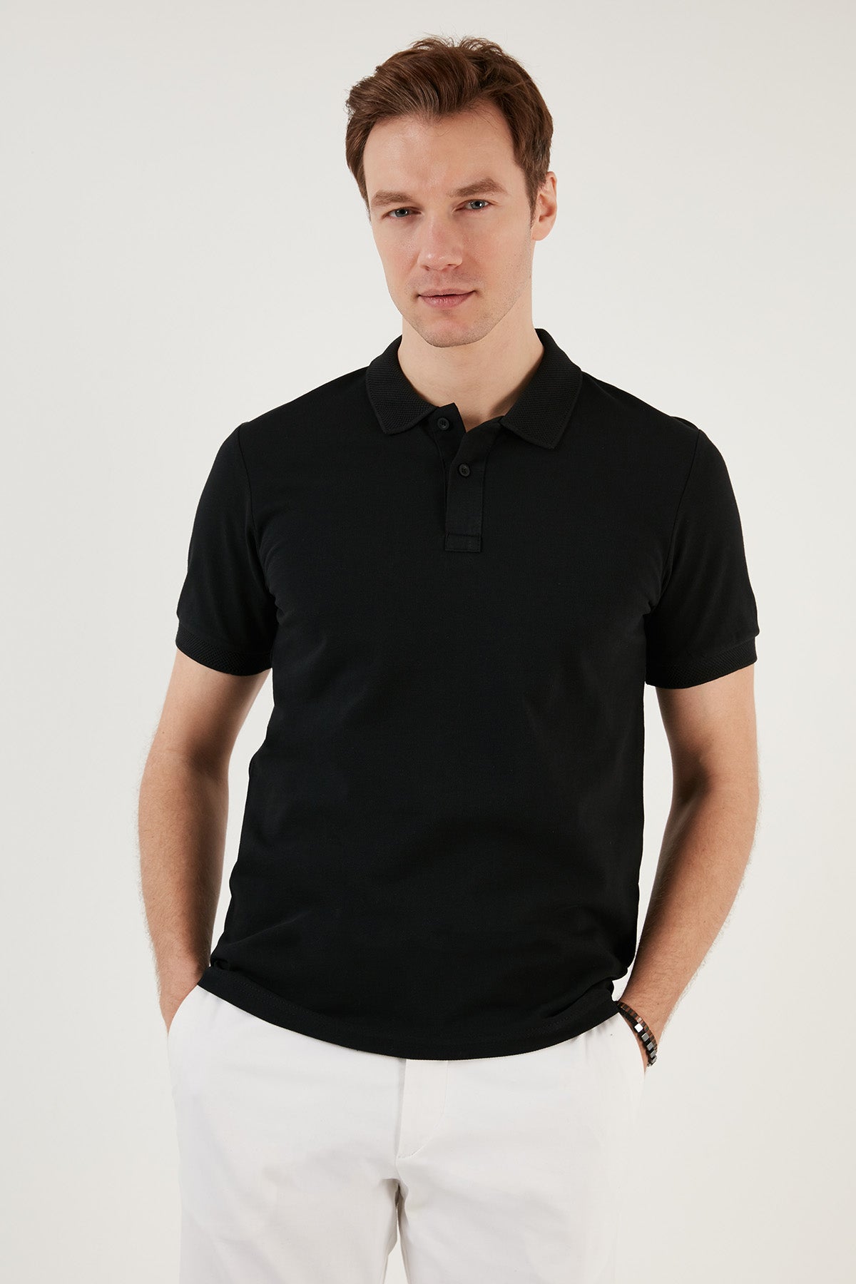 Buratti Pamuklu Regular Fit Düğmeli Erkek Polo Yaka T Shirt 5902739 SİYAH