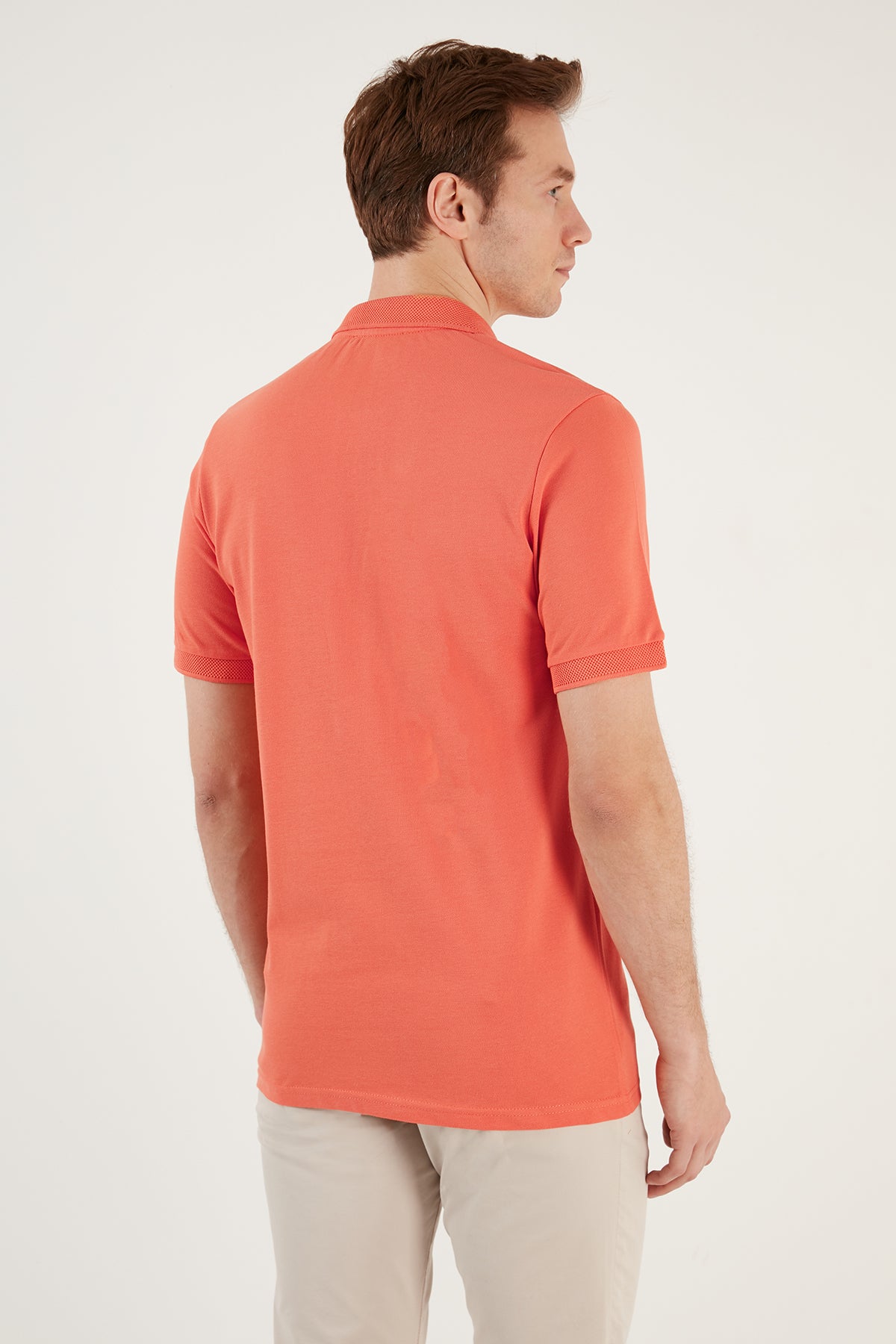 Buratti Pamuklu Regular Fit Düğmeli Erkek Polo Yaka T Shirt 5902739 TURUNCU