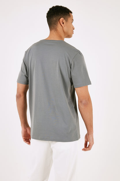 Buratti % 100 Pamuk Bisiklet Yaka Regular Fit Erkek T Shirt 5902757 AÇIK HAKİ