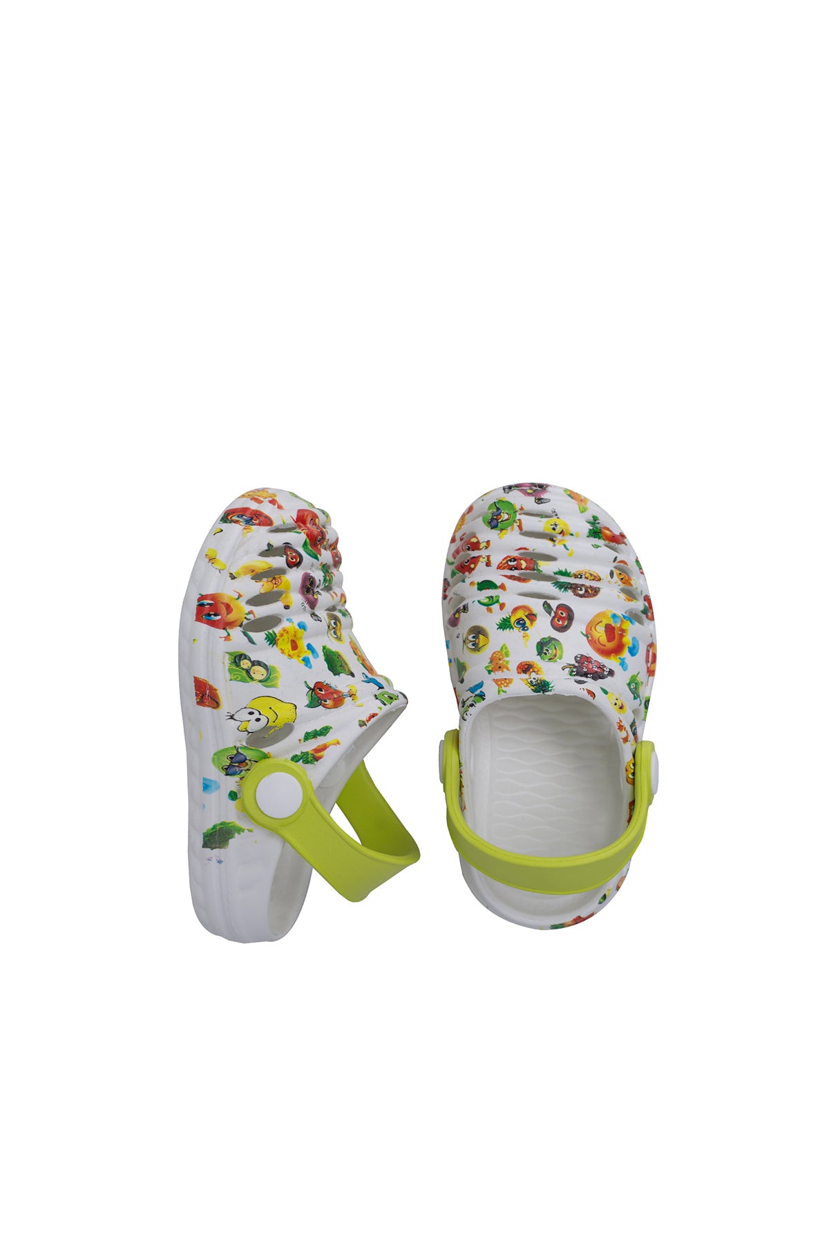 Akınalbella Çocuk Sandalet E206P003 Beyaz-Fıstık Yeşil