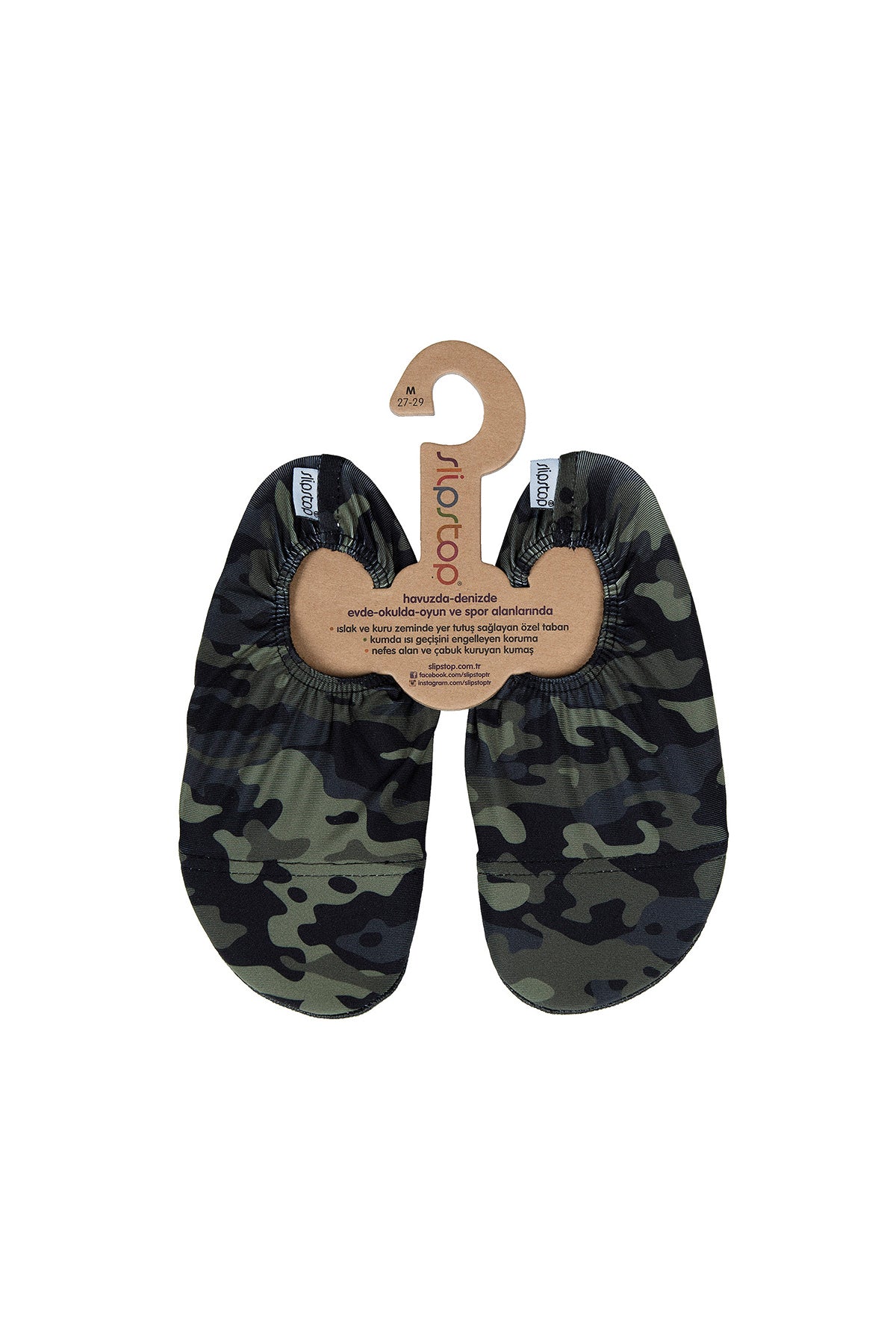 Slipstop Army Junior Kaydırmaz Havuz ve Deniz sı Çocuk Ayakkabı SS18120179 KAMUFLAJ