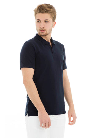 Jack & Jones Essentials Jjebasic  T Shirt Erkek Polo 12136516 LACİVERT