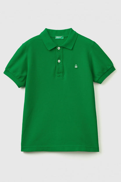 United Colors Of Benetton % 100 Pamuk Erkek Çocuk Polo T Shirt 3089C300Q YEŞİL