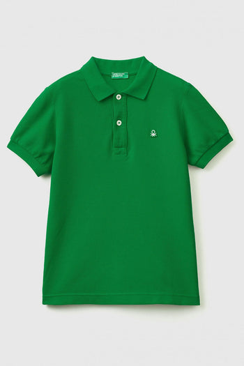 United Colors Of Benetton % 100 Pamuk Erkek Çocuk Polo T Shirt 3089C300Q YEŞİL