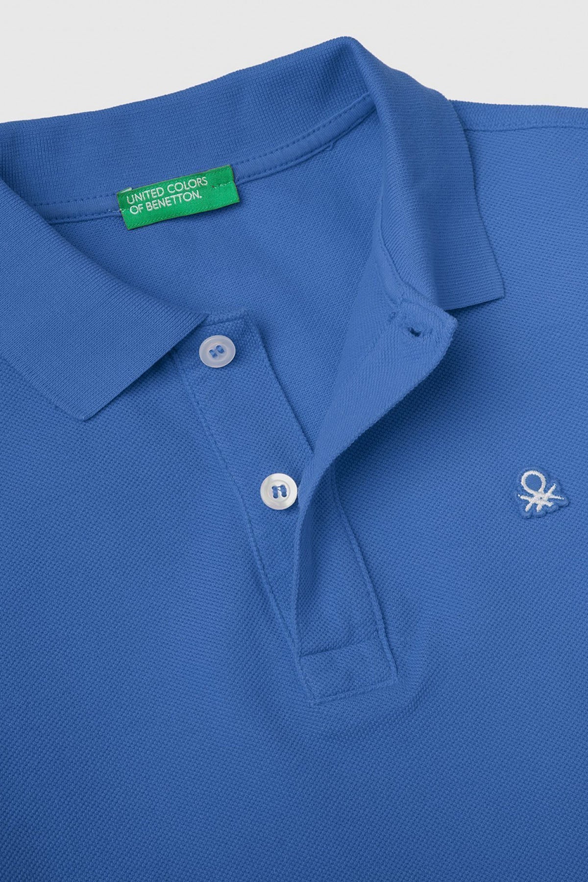 United Colors Of Benetton % 100 Pamuk Erkek Çocuk Polo T Shirt 3089C300Q MAVİ