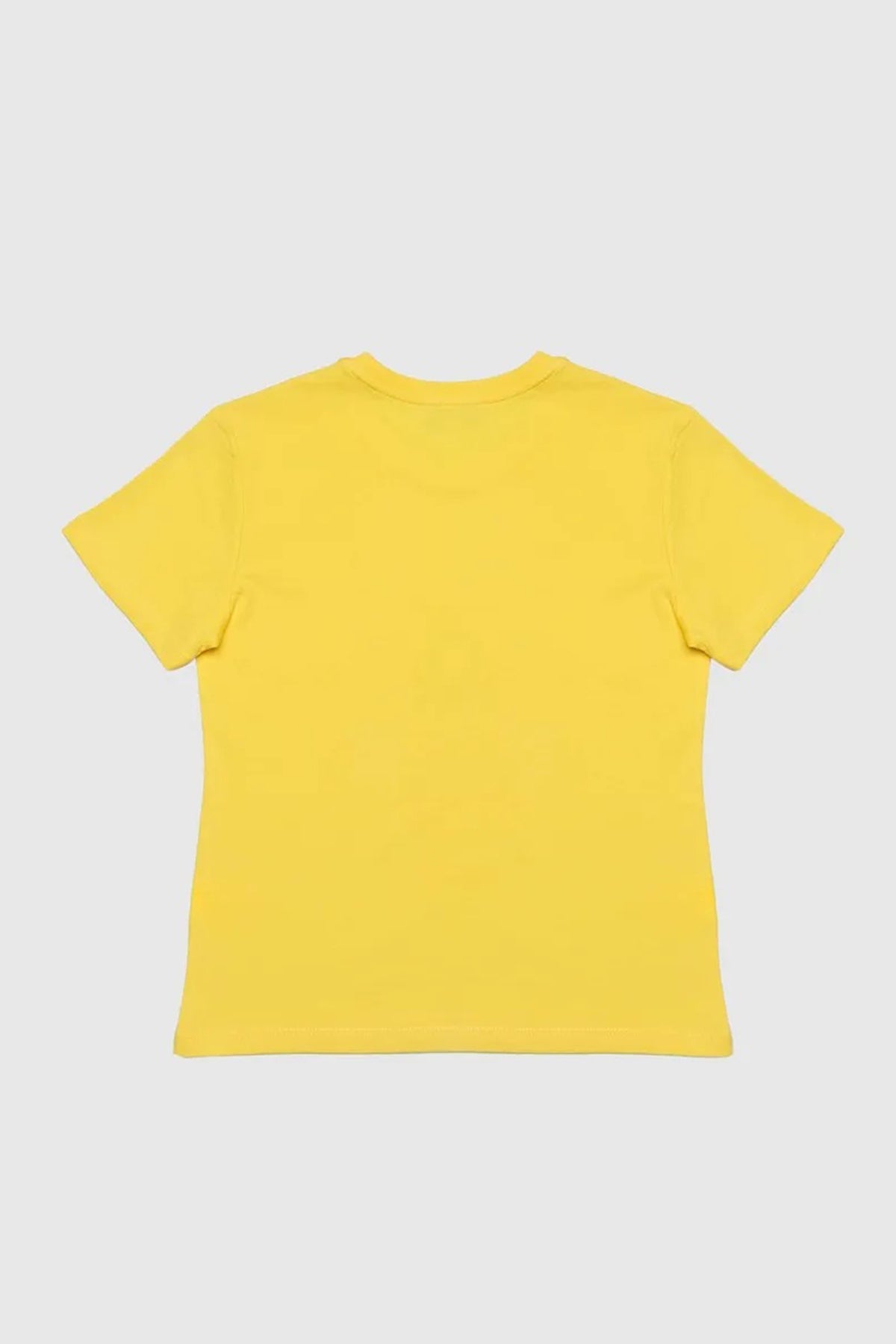 United Colors Of Benetton Baskılı Bisiklet Yaka Kız Çocuk T Shirt BNTG20498 SARI