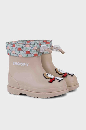 Igor Bimbi Snoopy Kaymaz Taban Su Geçirmez Unisex Çocuk Yağmur Çizmesi W10277 BEJ