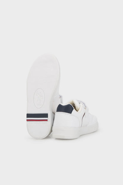 U.S. Polo Assn Logolu Cırtlı Sneaker Erkek Çocuk Ayakkabı GLONY 3FX BEYAZ